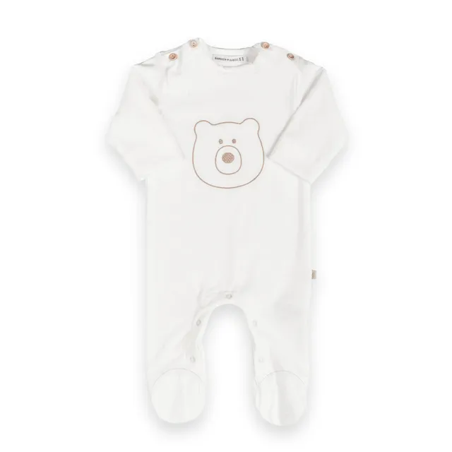 bamboom-tuta-orso-con-piedi-offwhite-111-tuta-neonato image 1