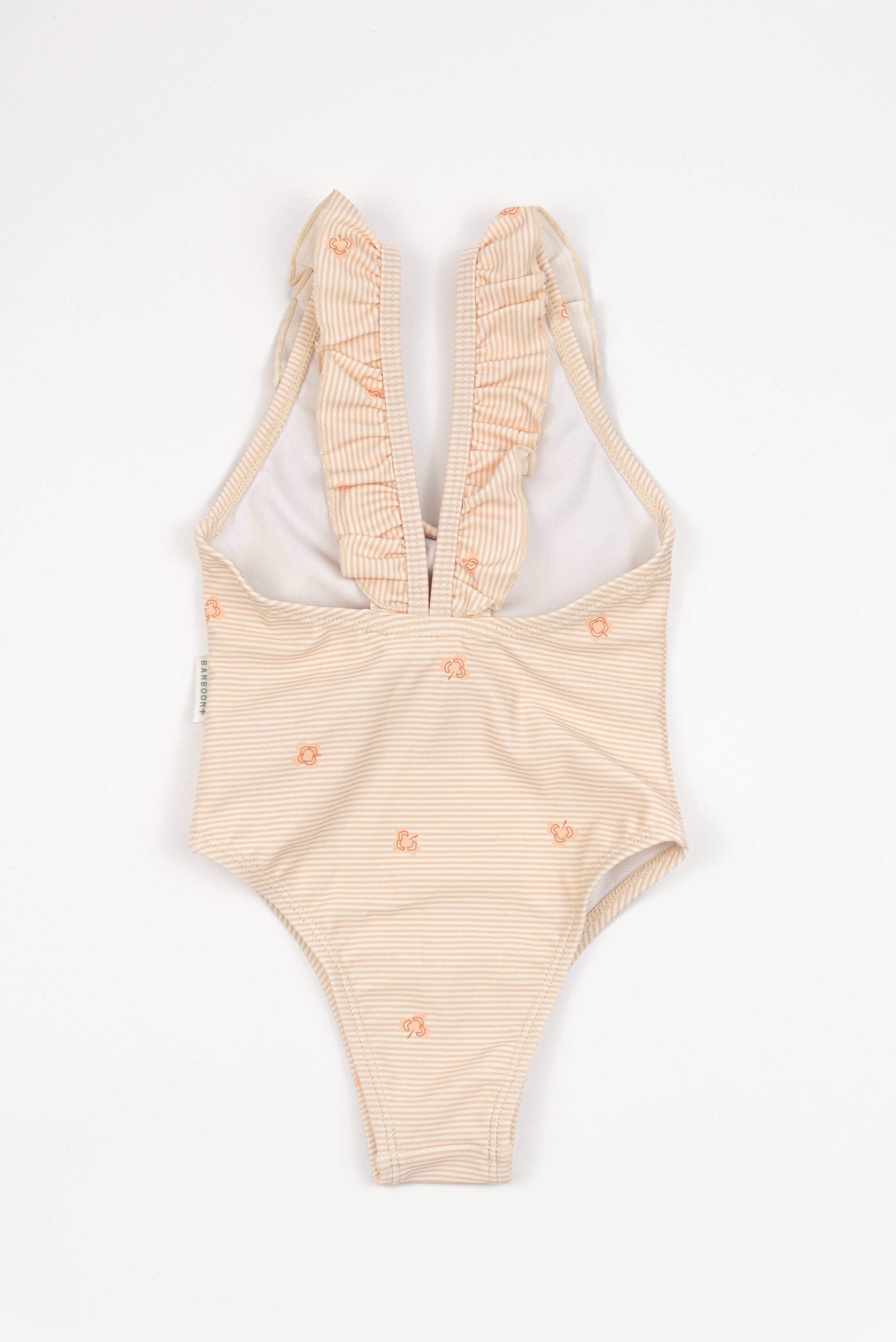bamboom-tutina-da-mare-bimba-spalle-volant-stripe-and-leaves-433 image 2