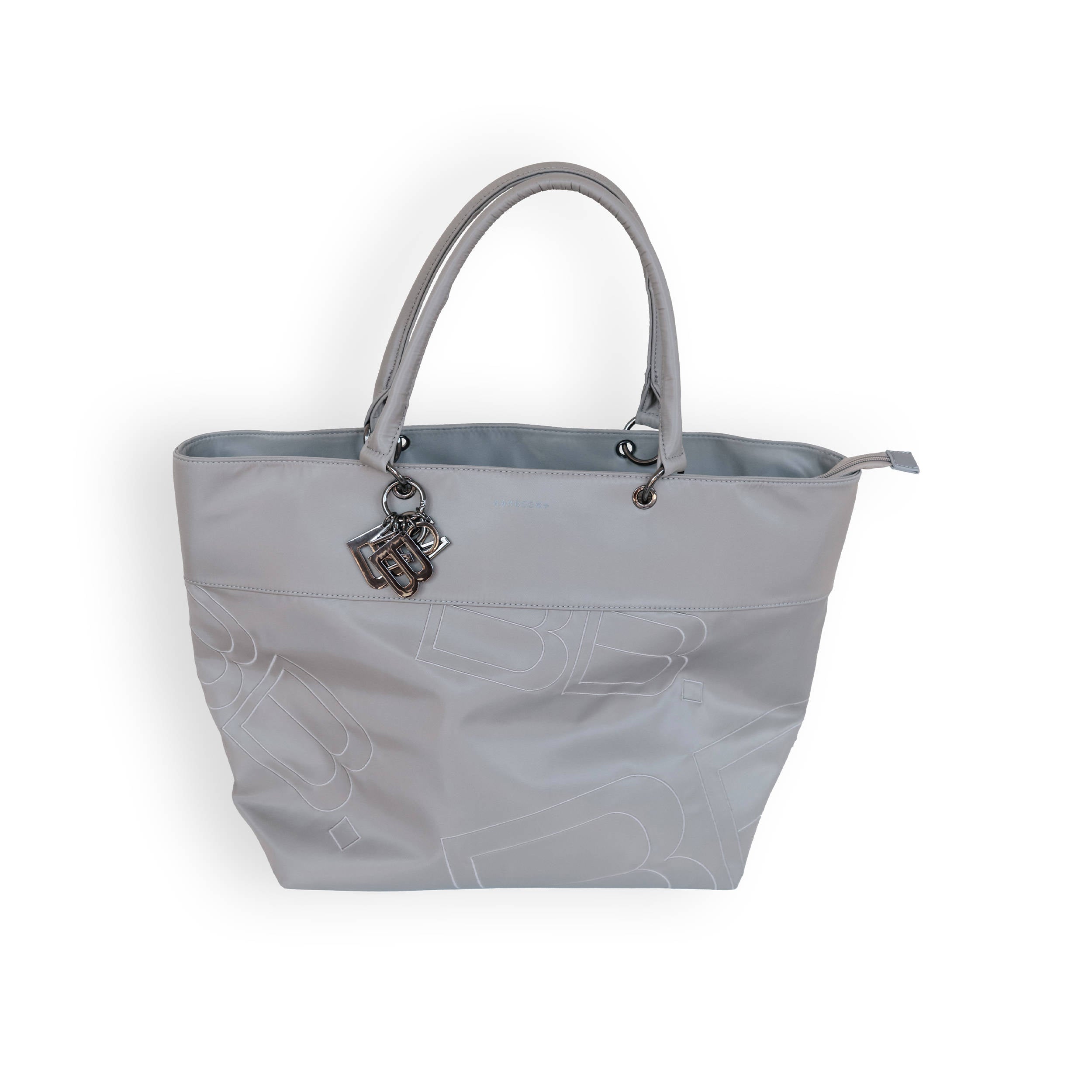 bamboom-borsa-mamma-tracolla-grigio-05-con-materassino image 1