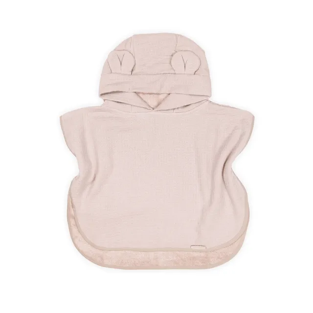 bamboom-poncho-waffle-vintage-pink-341-accappatoio-0-2y-2-4y image 1