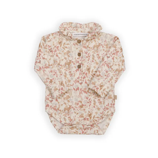 bamboom-body-a-polo-con-colletto-volant-print-autumn-forest-342 image 1