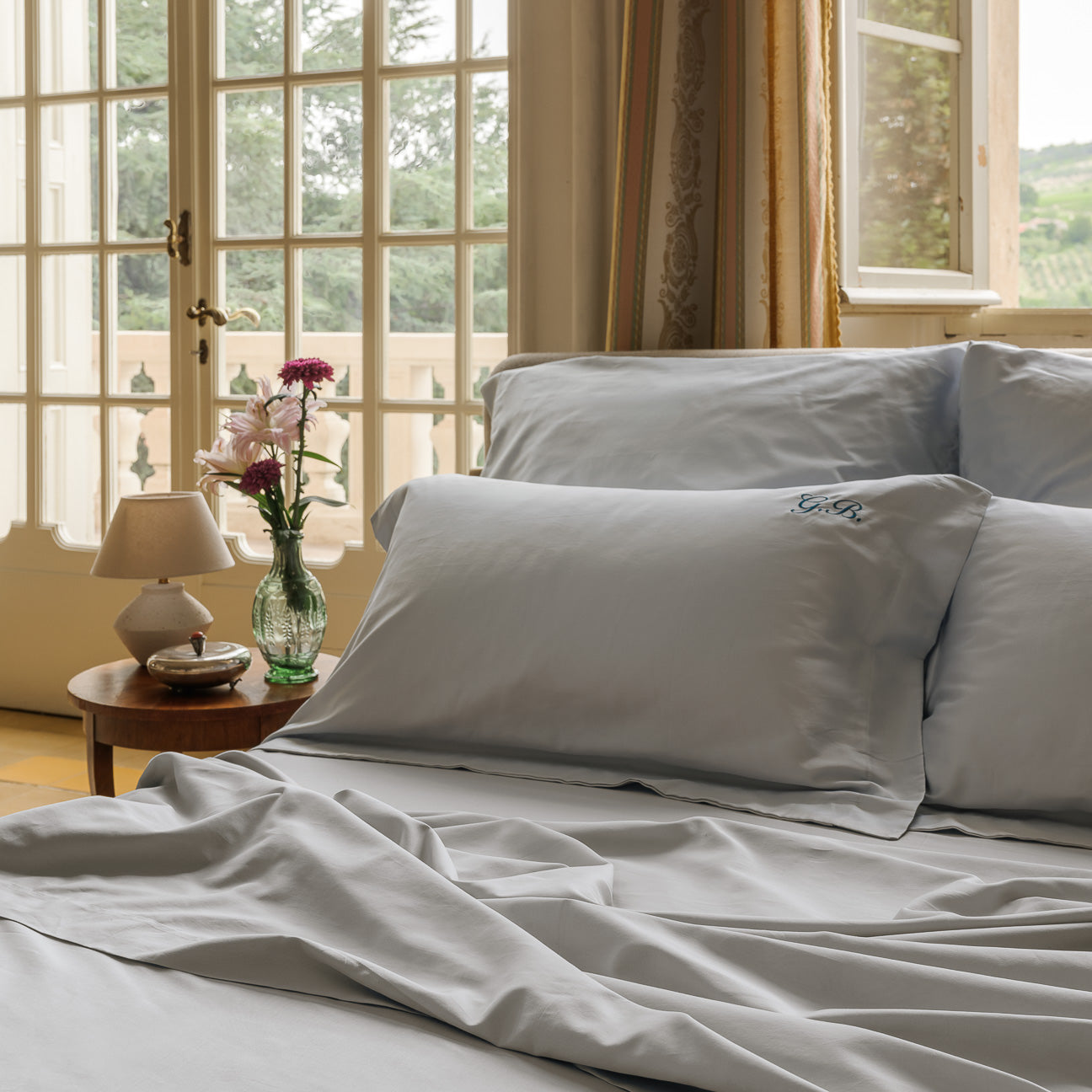 dalfilo-set-2-federe-in-raso-con-tre-volani-7-cm-3 image 3