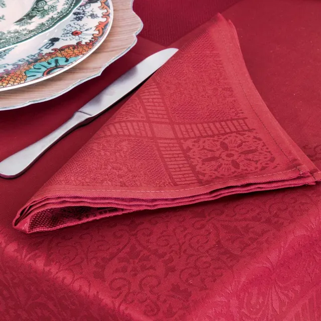 fazzini-la-tavola-aubergine-set-4-tovaglioli-47x47-cm-lime-in-jacquard-puro-coto image 1