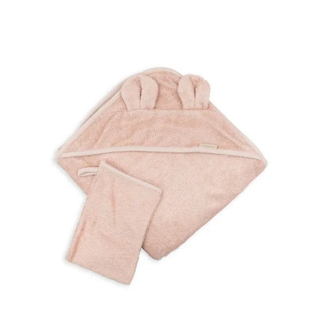bamboom-asciugamano-con-cappuccio-warm-pink-426-accappatoio-bagnetto image 1