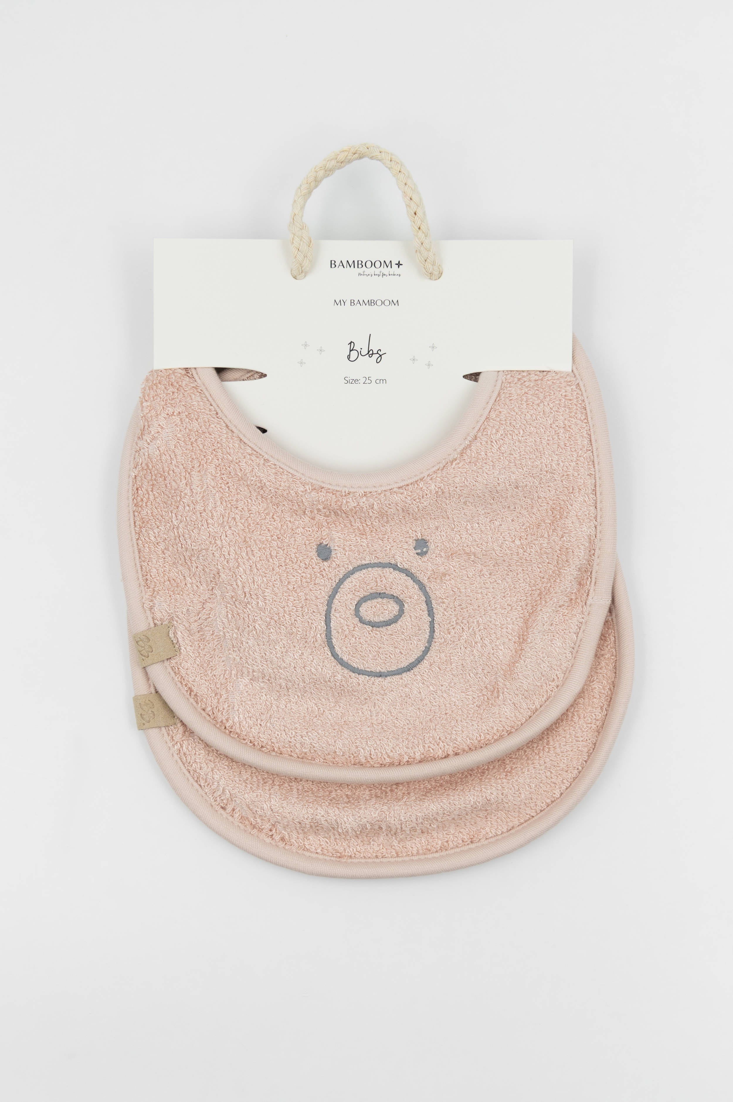 bamboom-set-bavaglini-2-pezzi-warm-pink-426-bavaglini-spugna image 3