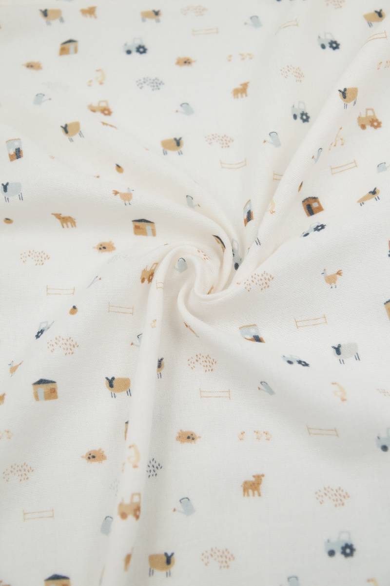 bamboom-swaddle-xl-2pack-120x120cm-the-farm-133-mussole image 2