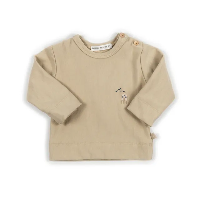 bamboom-maglia-con-ricamo-surf-house-light-mustard-279-maglia-manica-lunga-bambi image 1