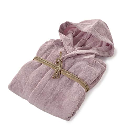 fazzini-coccola-accappatoio-microcotone-con-cappuccio-quarzo-118-taglia-m image 2