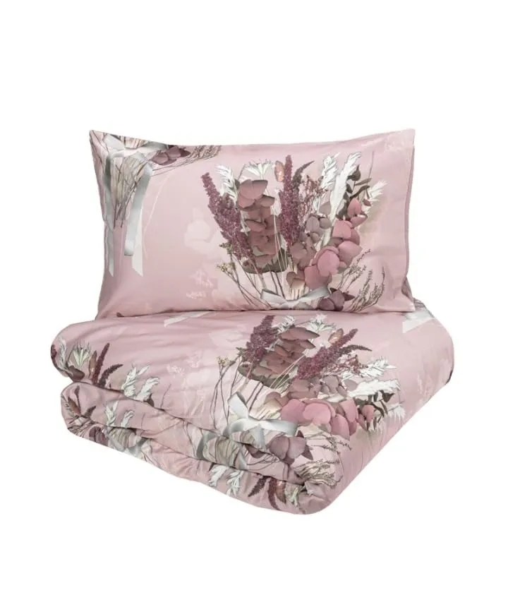 fazzini-nastri-parure-copripiumino-2-piazze-rosa image 1