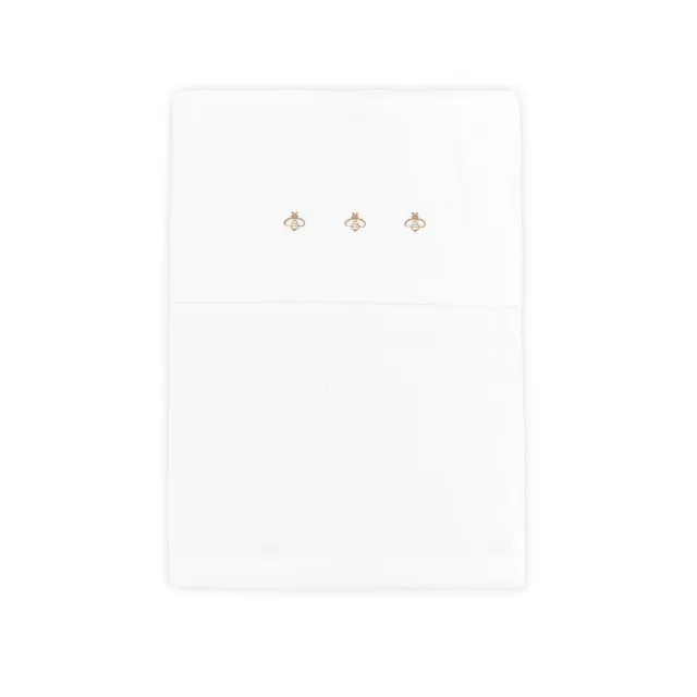 bamboom-lenzuolino-bees-bianco-01-lenzuolino-culla image 1