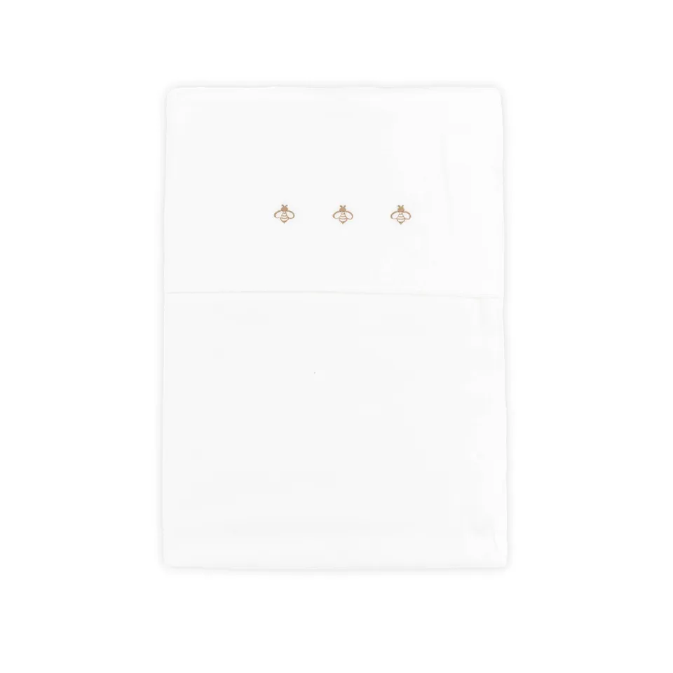bamboom-lenzuolino-bees-bianco-01-lenzuolino-culla image 1