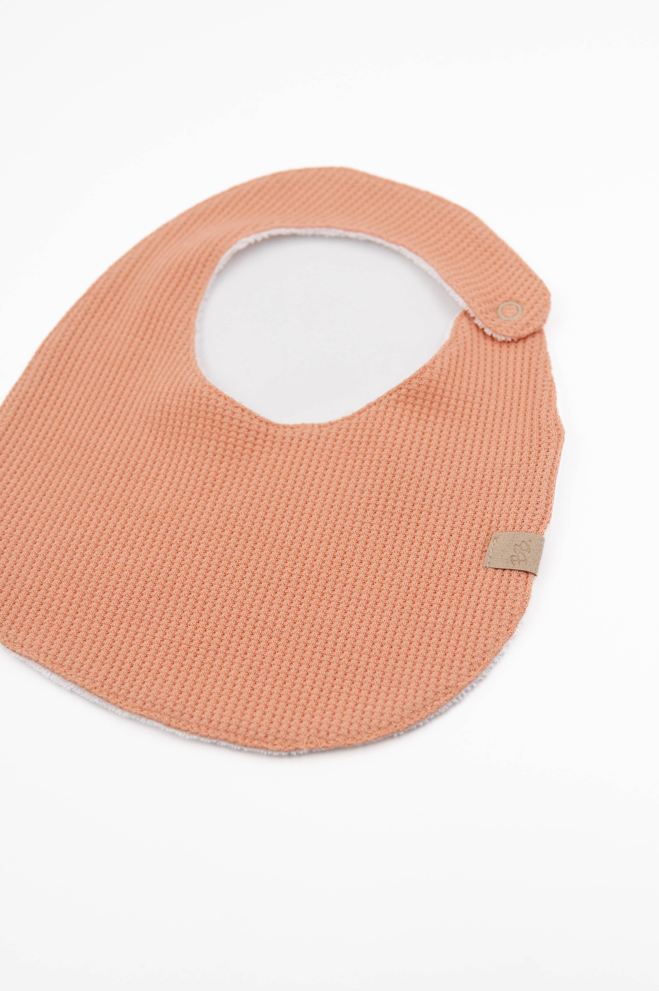 bamboom-bavaglino-bib-coral-276-in-jersey-waffle image 2