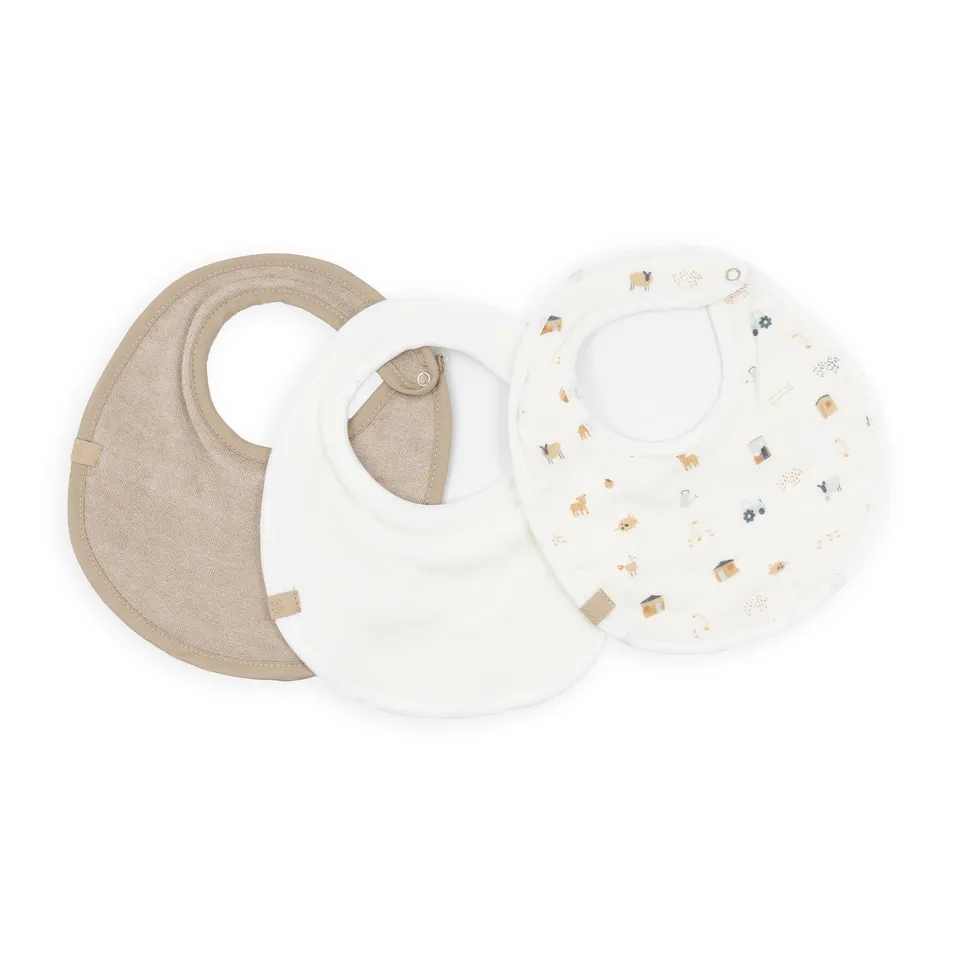 bamboom-bib-set-3-pezzi-the-farm-133-bavaglini image 1