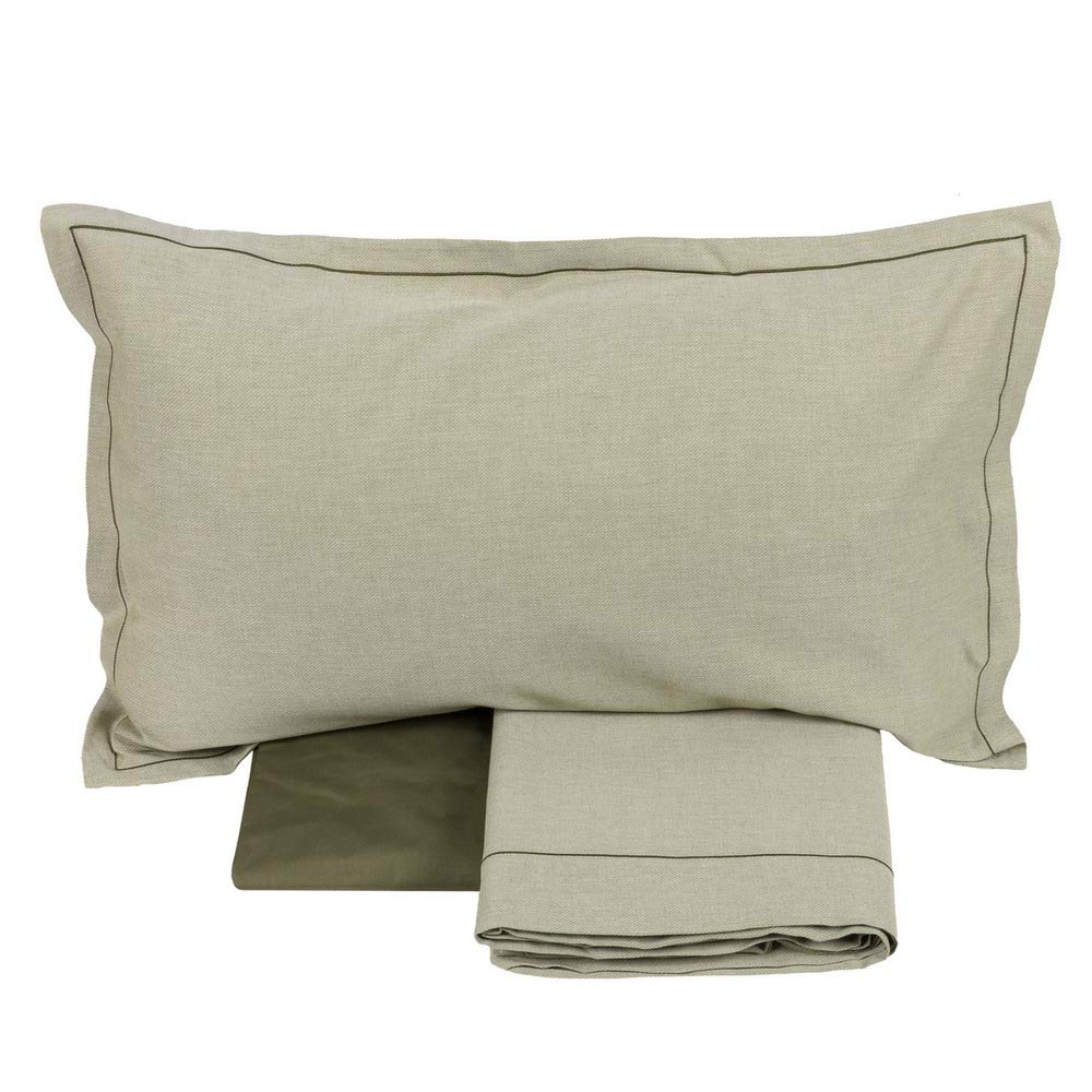 fazzini-stanford-completo-lenzuola-2-piazze-verde image 1