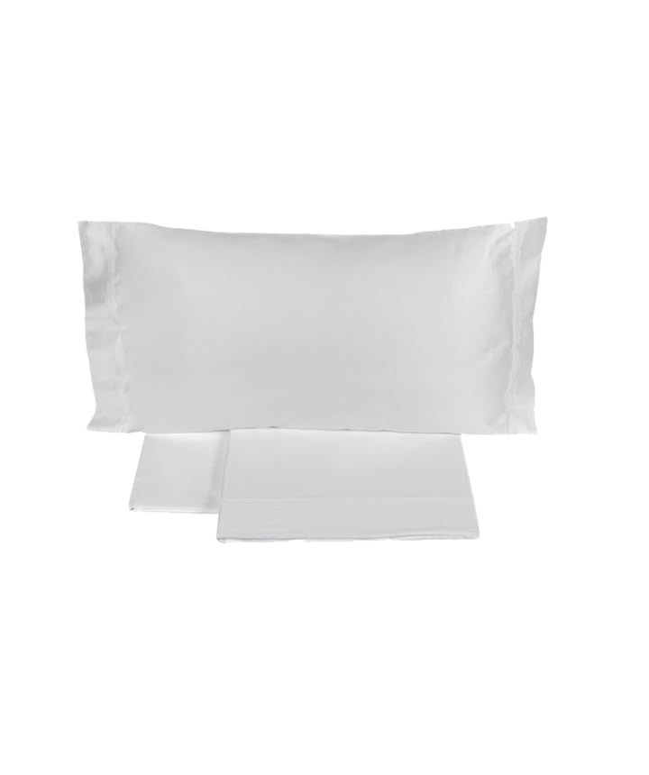 fazzini-castello-completo-lenzuola-2-piazze-bianco-con-doppio-lenzuolo-teso image 1