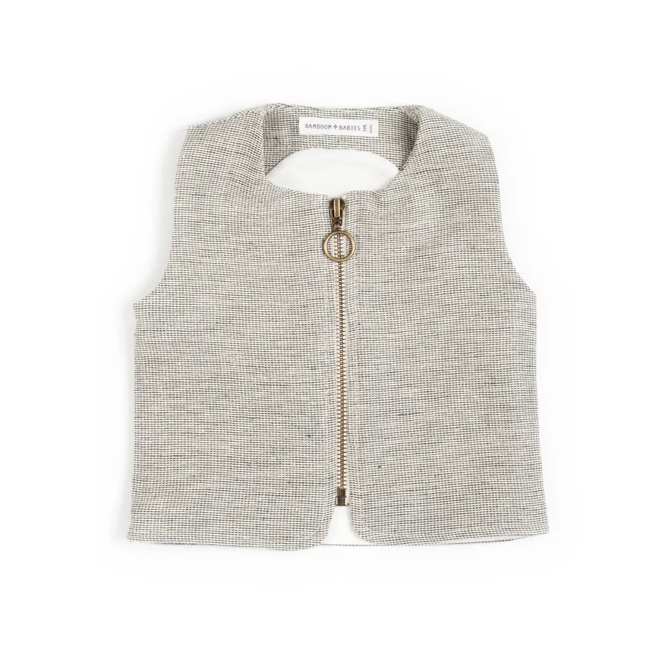 bamboom-gilet-orso-con-zip-blu-07-bimbo image 1