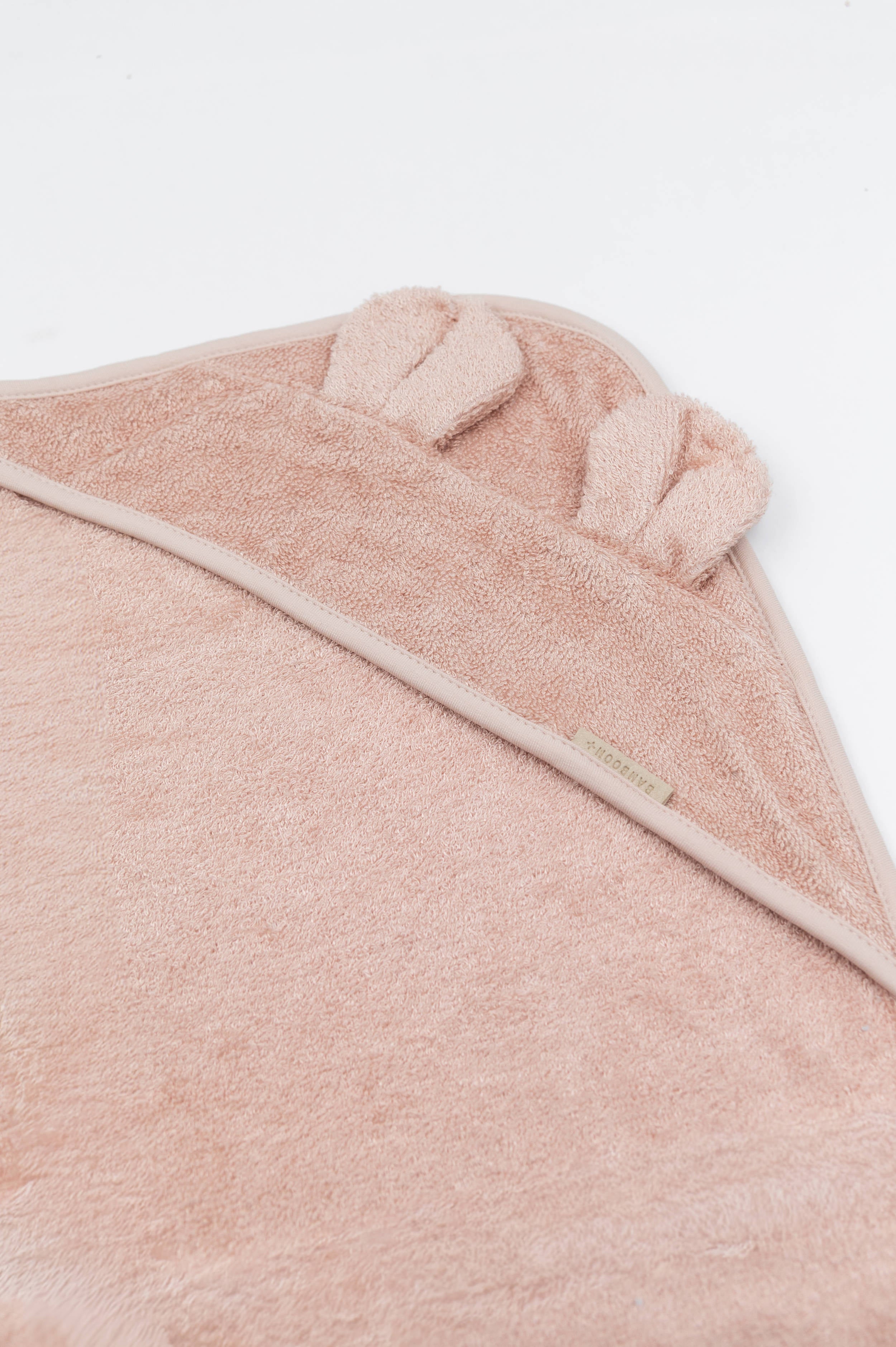 bamboom-asciugamano-con-cappuccio-warm-pink-426-accappatoio-bagnetto image 2