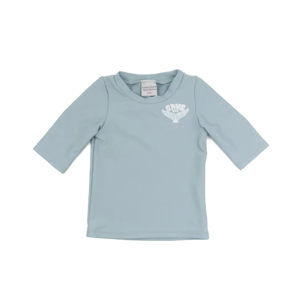 bamboom-t-shirt-mare-maniche-3-4-uv50-bimbo-logo-safe-the-whale-239 image 1