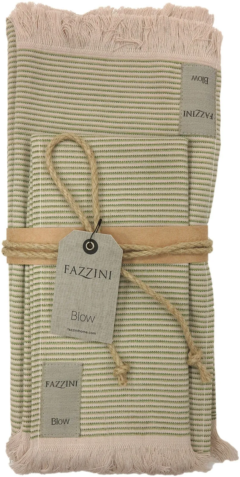 fazzini-stripes-coppia-ospite-asciugamano-verde-in-spugna image 1