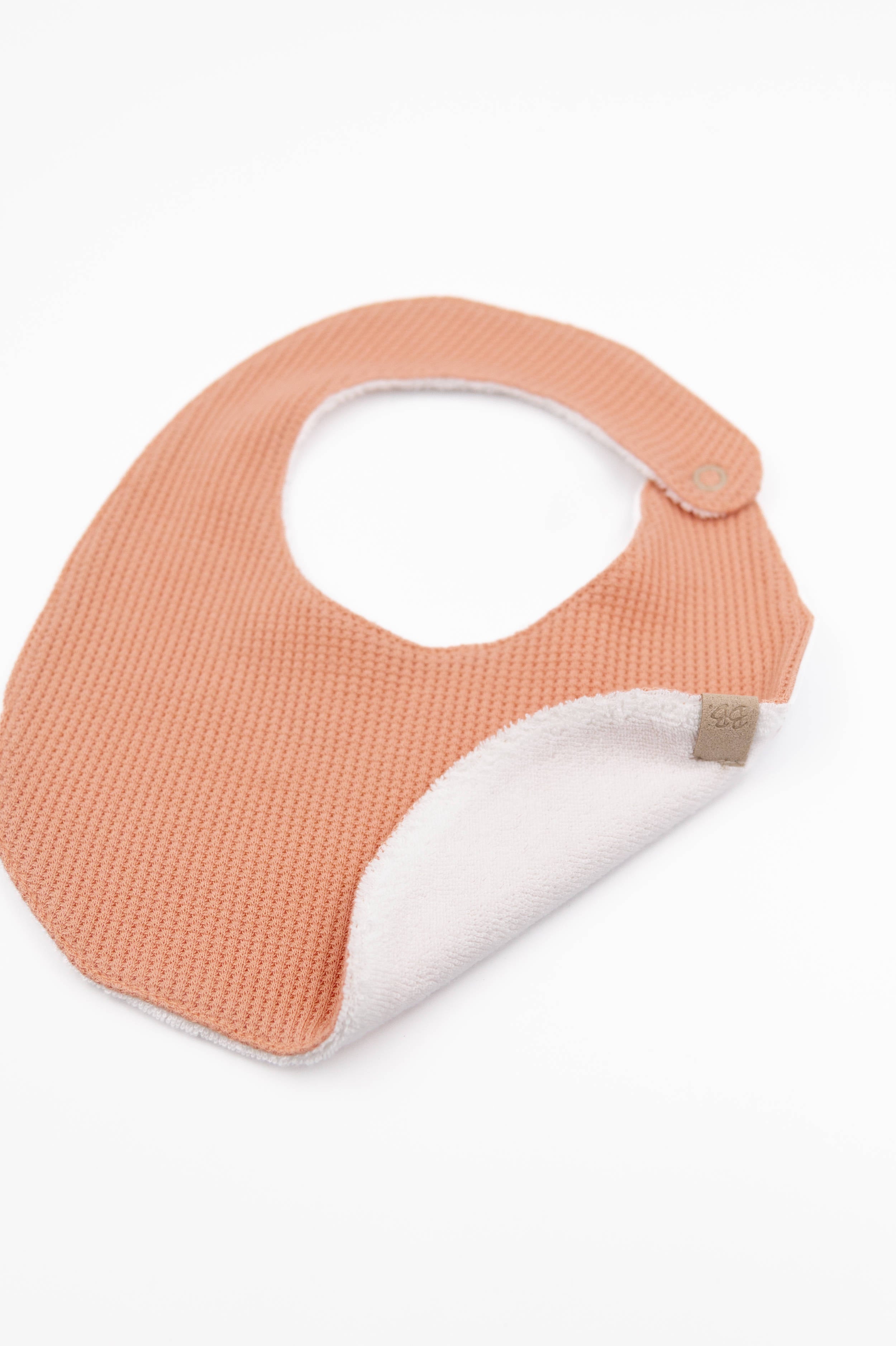 bamboom-bavaglino-bib-coral-276-in-jersey-waffle image 3