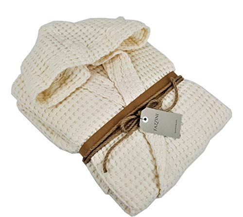 fazzini-nettare-accappatoio-con-cappuccio-xl-100-cotone-panna image 4