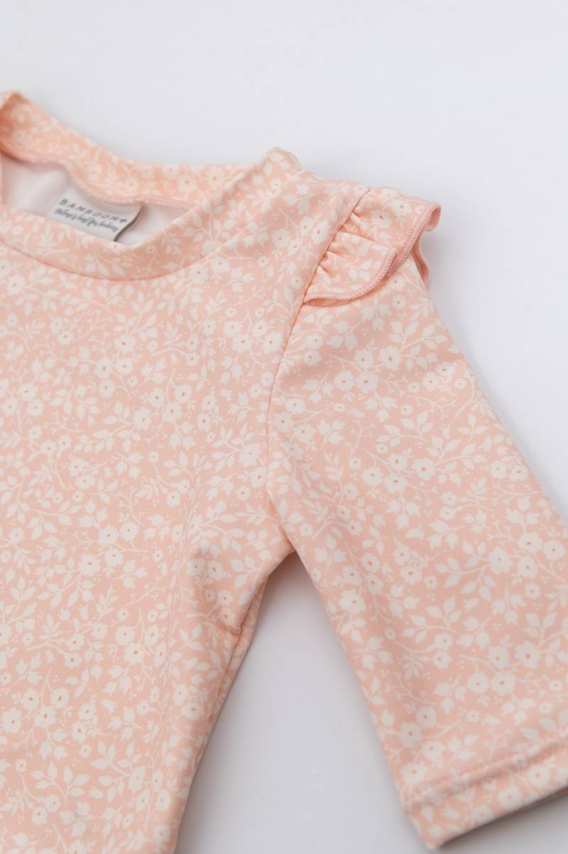bamboom-t-shirt-mare-3-4-uv50-bimba-flower-pink-243 image 3