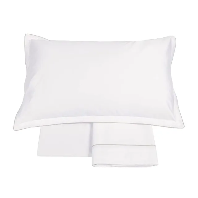 fazzini-deal-completo-lenzuola-2-piazze-bianco-lino-in-raso-300tc image 1