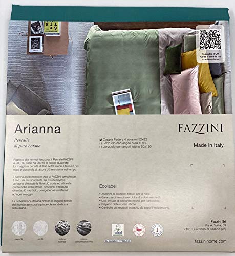 fazzini-arianna-coppia-federe-percalle-cotone-200tc-pavone-229-52x82-cm image 4