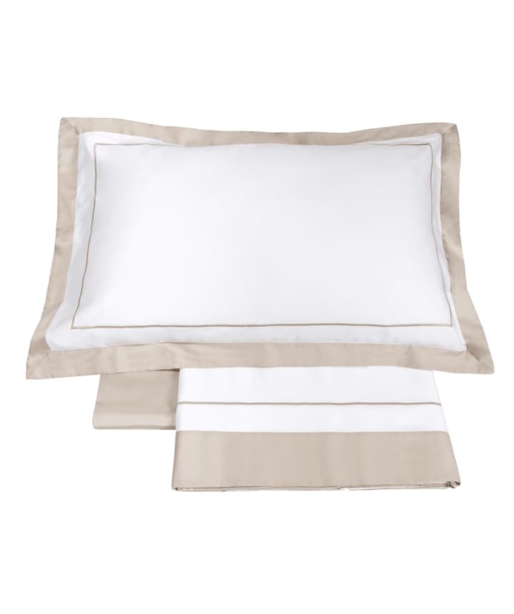 fazzini-atelier-darsena-completo-lenzuola-2-piazze-bianco-corda-100-cotone image 3