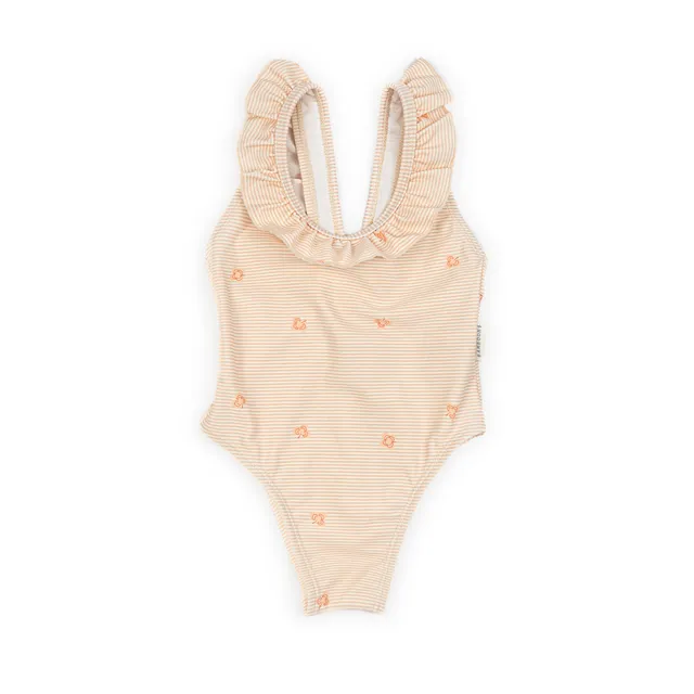 bamboom-tutina-da-mare-bimba-spalle-volant-stripe-and-leaves-433 image 1