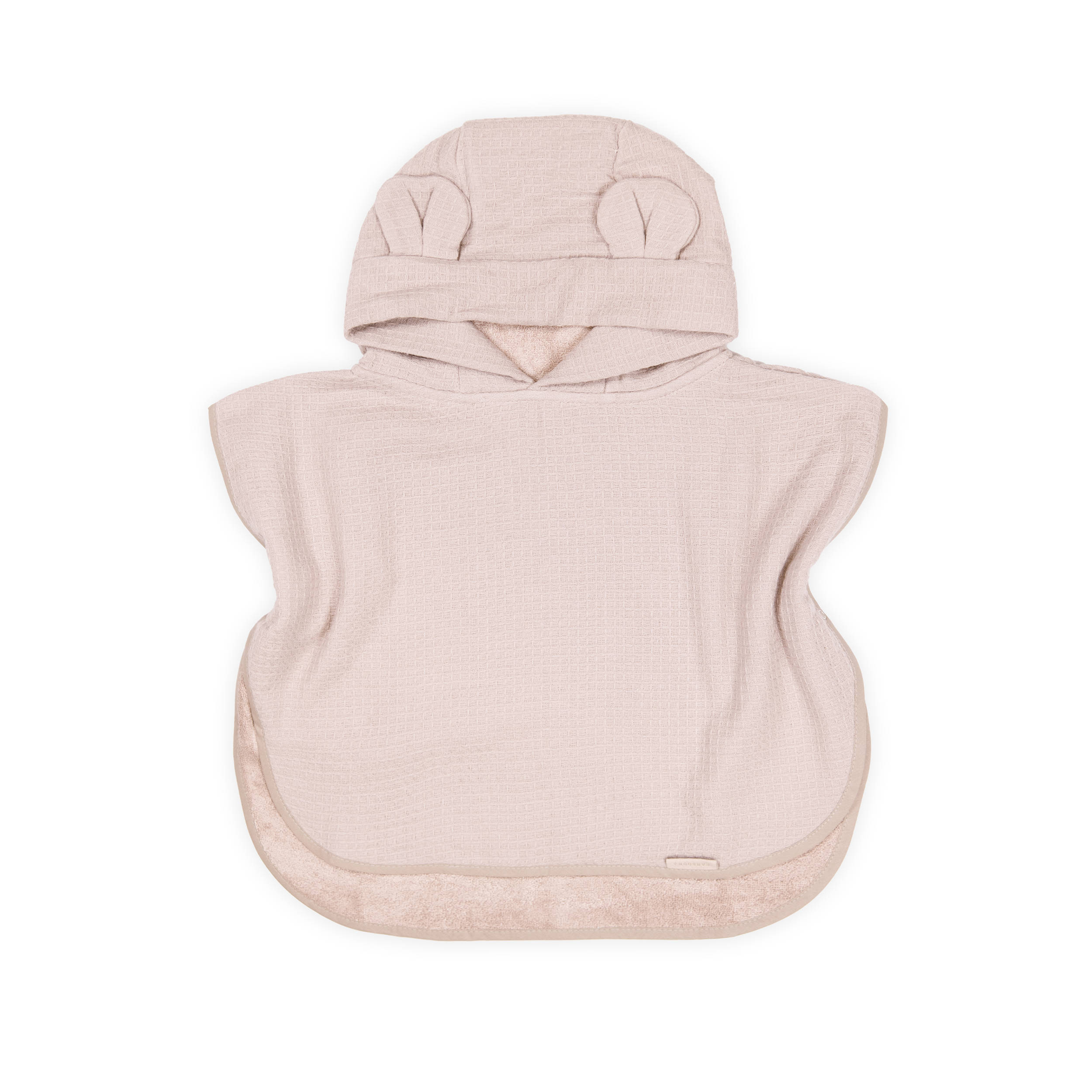 bamboom-poncho-waffle-vintage-pink-341-accappatoio-0-2y-2-4y image 1