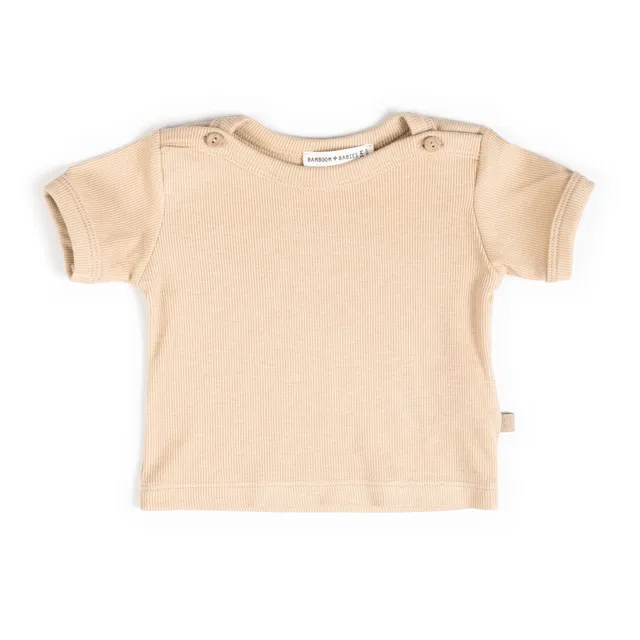 bamboom-shirt-a-costine-mustard-270-t-shirt-bimbo-manica-corta image 1