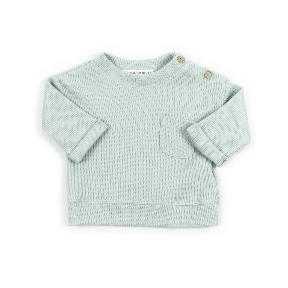 bamboom-maglia-bimbo-ocean-blu-200-in-jersey-waffle image 1