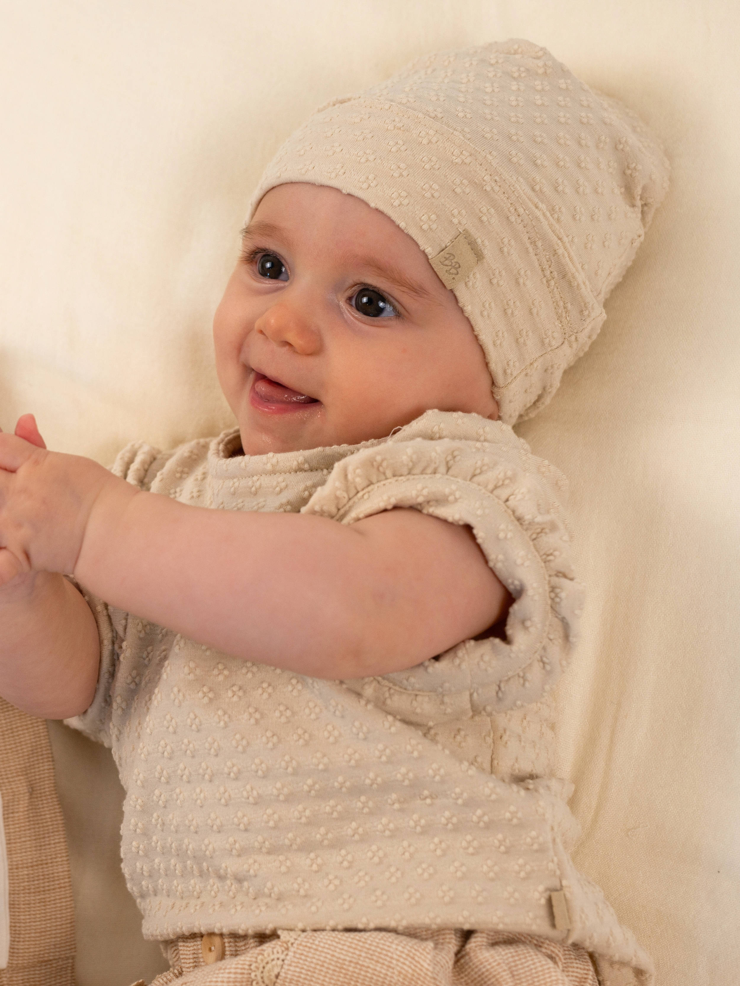 bamboom-beanie-cappellino-neonato-almond-cream-273 image 4