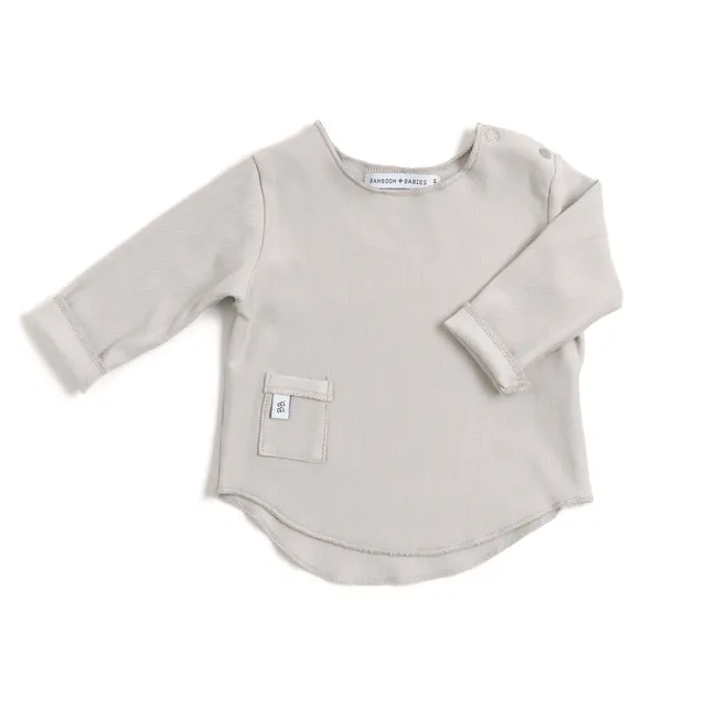 bamboom-pure-maglia-manica-lunga-neonato-sabbia-09 image 1