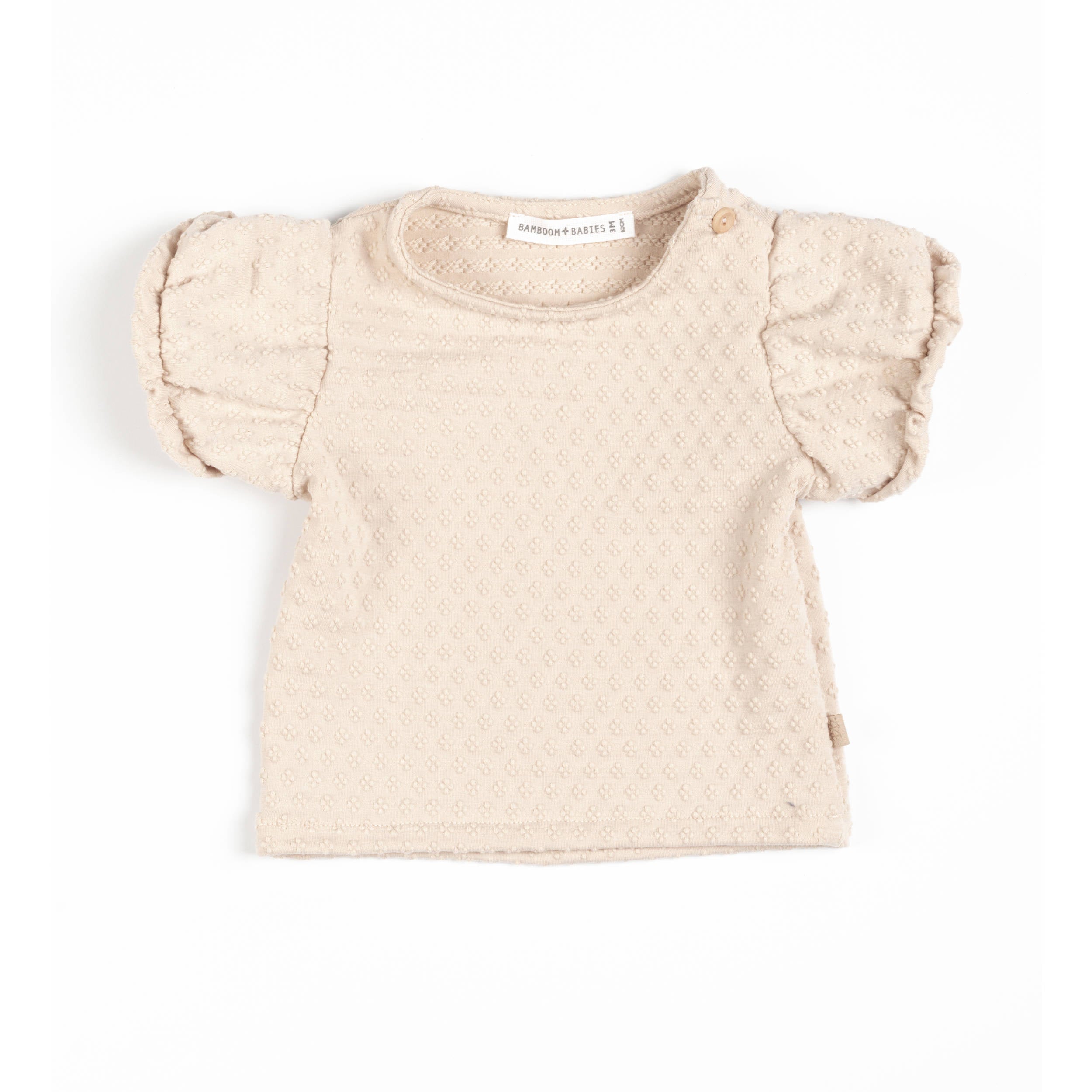bamboom-shirt-manica-corta-a-palloncino-almond-cream-273 image 1