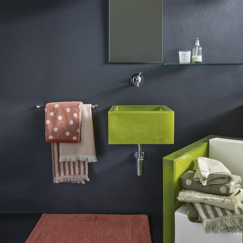 fazzini-pois-set-bagno-petrolio-coppia-ospite-asciugamano image 3