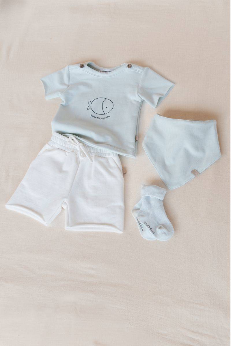 bamboom-t-shirt-a-maniche-corte-con-stampa-blu-blush-125 image 2