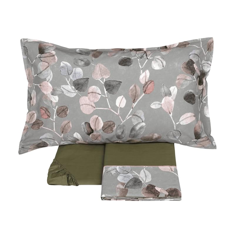 fazzini-sabi-sabi-completo-lenzuola-francese-percalle-cotone-grigio-verde image 4