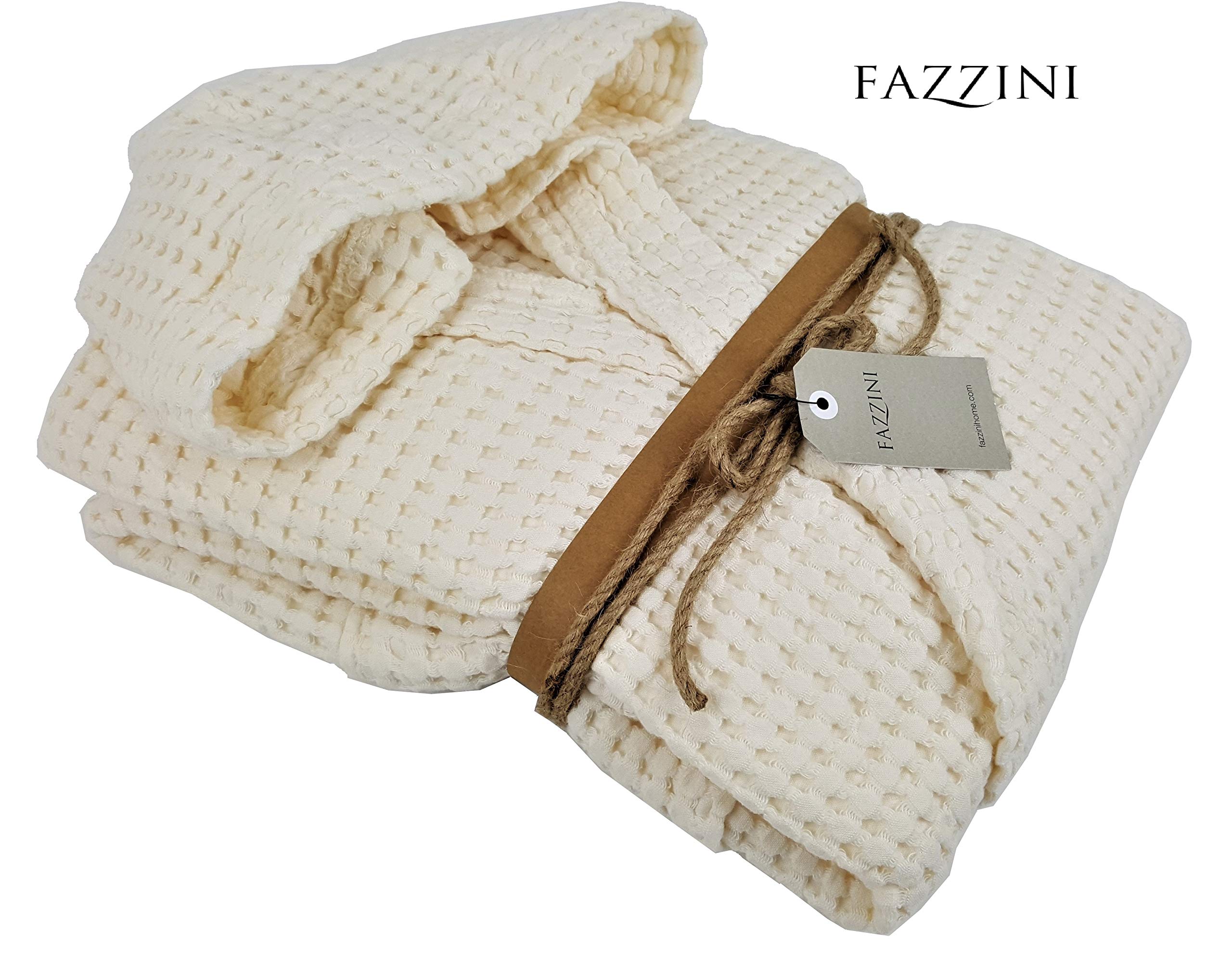 fazzini-nettare-accappatoio-con-cappuccio-xl-100-cotone-panna image 2