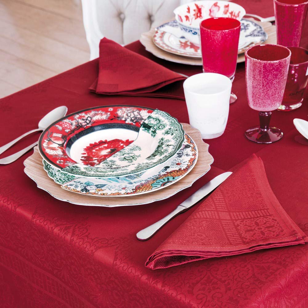fazzini-aubergine-tovaglia-280x180-cm-panna-cotone image 3
