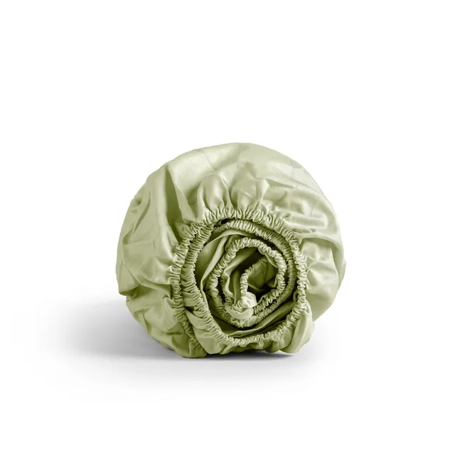 dalfilo-lenzuolo-sotto-in-raso-pistacchio-con-angoli image 1