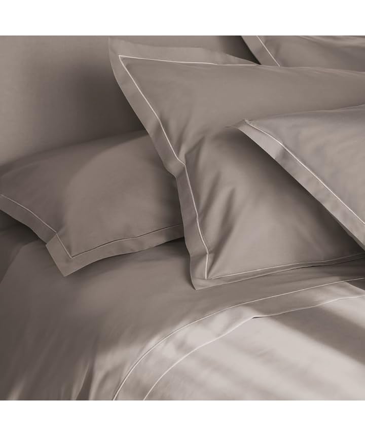 fazzini-teseo-completo-lenzuola-due-piazze-percalle-cotone-200tc-grigio image 2