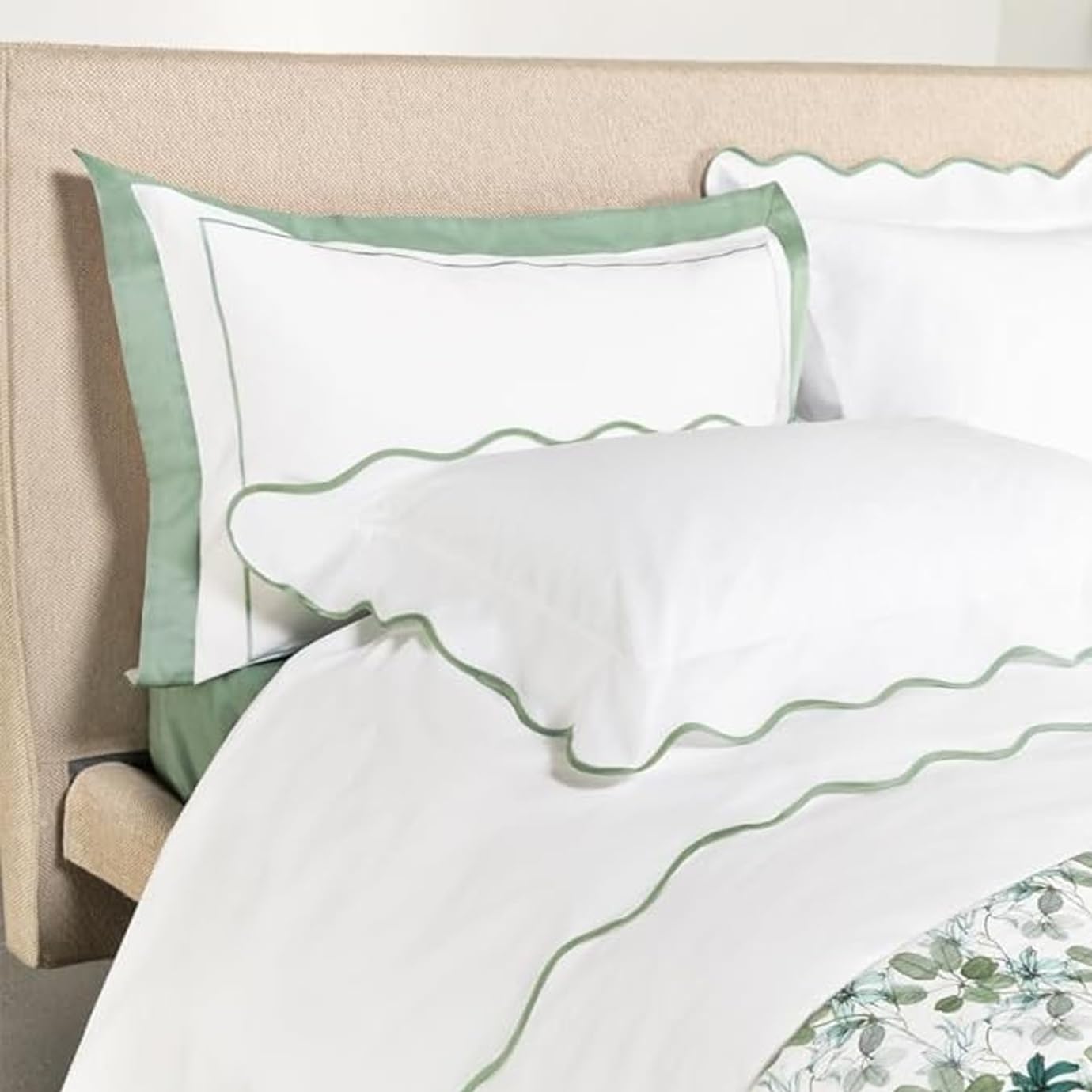 fazzini-atelier-navigli-completo-lenzuola-2-piazze-bianco-celadon image 2