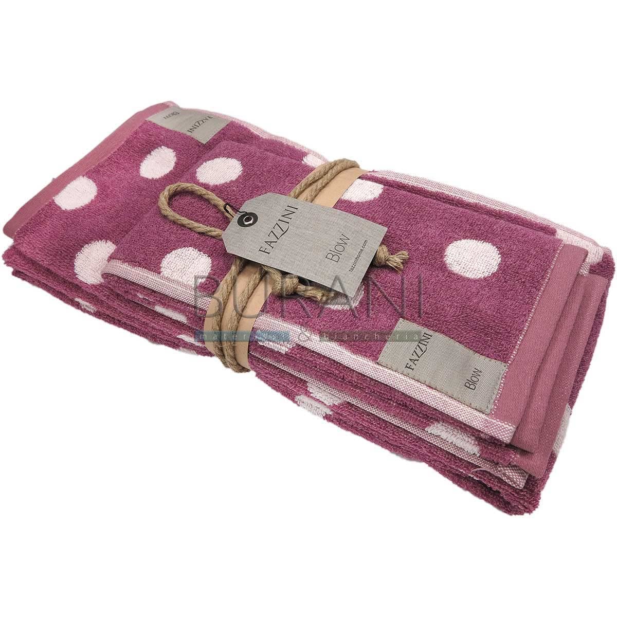 fazzini-pois-coppia-ospite-e-asciugamano-purple-poicopp-277 image 1