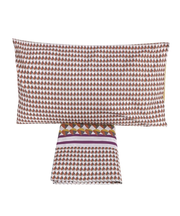 fazzini-barcelona-parure-lenzuolo-copriletto-2-piazze-purple-copper-grigio image 2