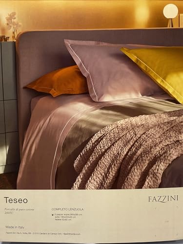 fazzini-teseo-completo-lenzuola-due-piazze-percalle-200tc-verde image 8