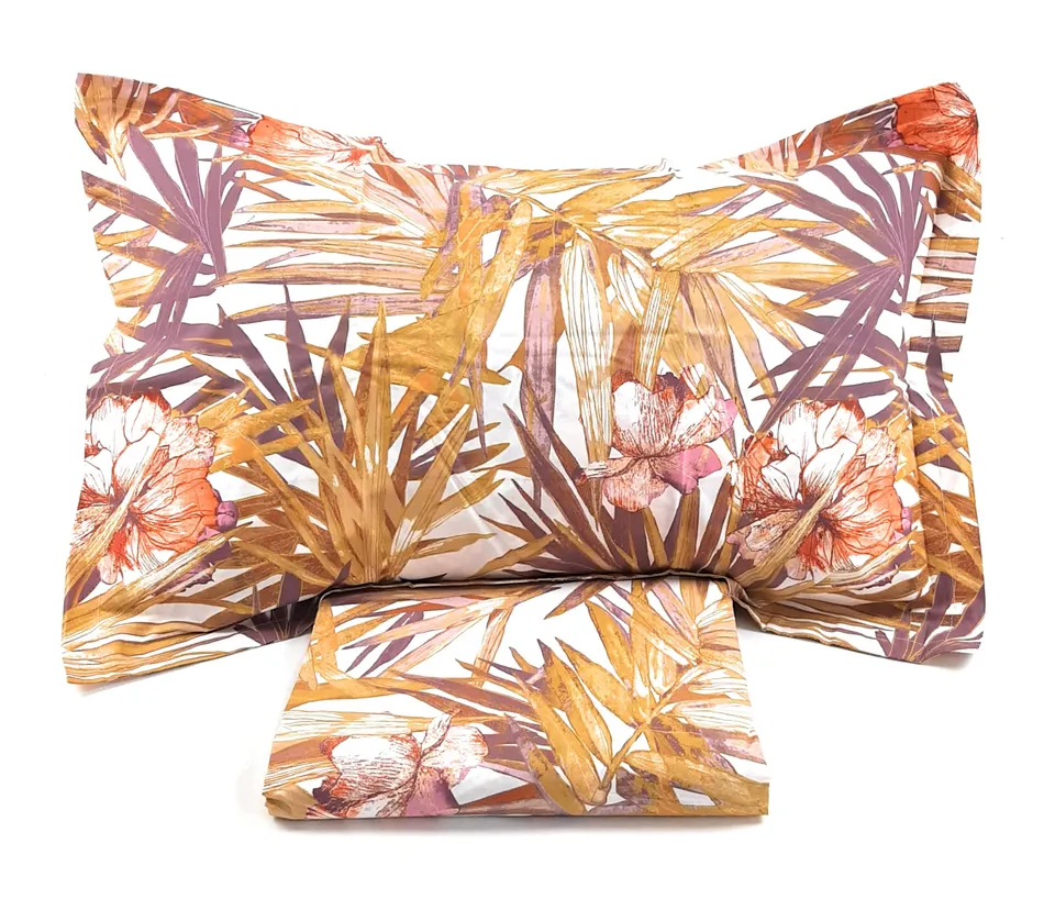 fazzini-tropico-parure-copripiumino-2-piazze-ocra image 1