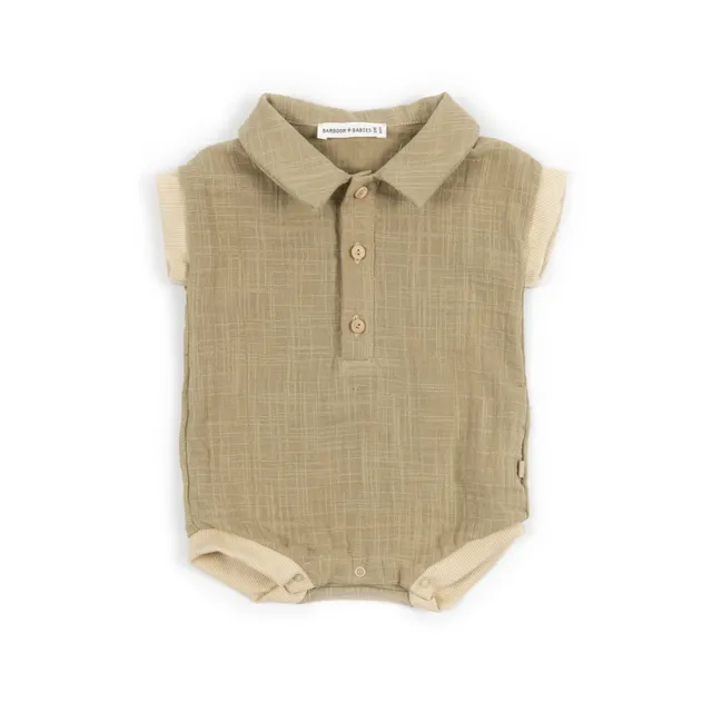 bamboom-pagliaccetto-polo-mustard-270-in-bamb-e-cotone image 1