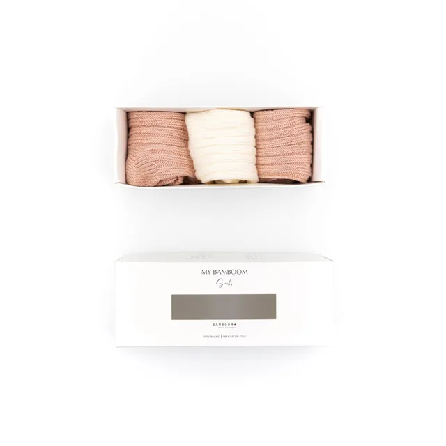 bamboom-3pc-in-gift-box-calze-spesse-neutral-pink-47-in-bamb image 1